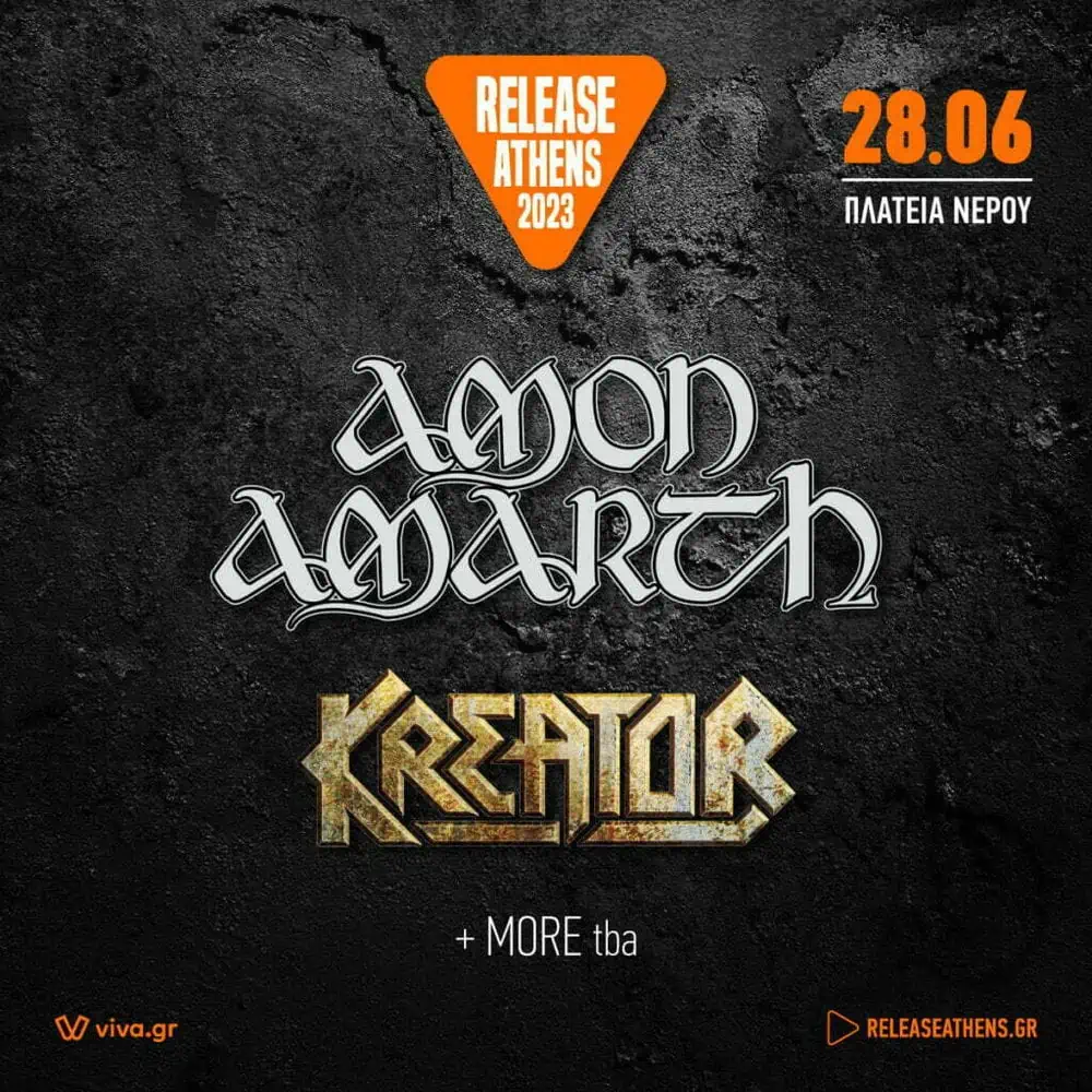 You are currently viewing AMON AMARTH – KREATOR 28\06\23 RELEASE ATHENS