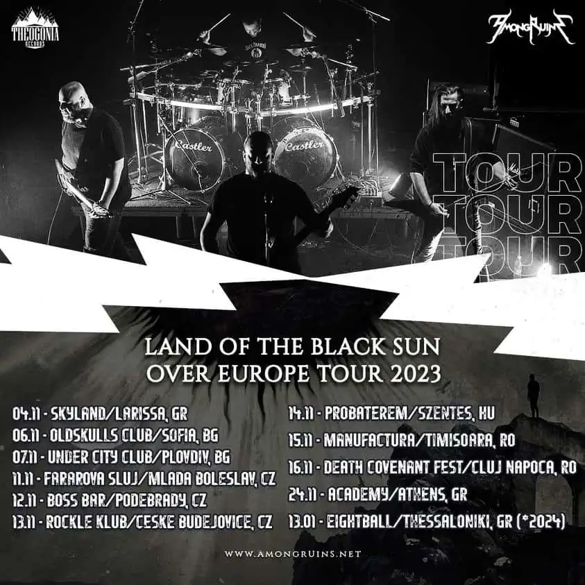 You are currently viewing AmongRuins – Land of The Black Sun / Over Europe Tour 2023