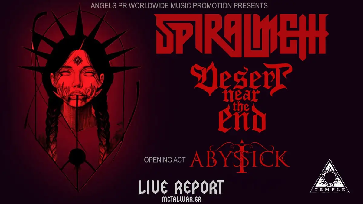 You are currently viewing SPIRAL METH / DESSERT NEAR THE END / I ABYSSICK at Temple of Athens 23/09/2023 Live Report