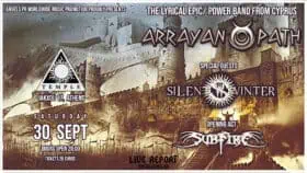 ARRAYAN PATH / SILENT WINTER / SUBFIRE at Temple of Athens Live report