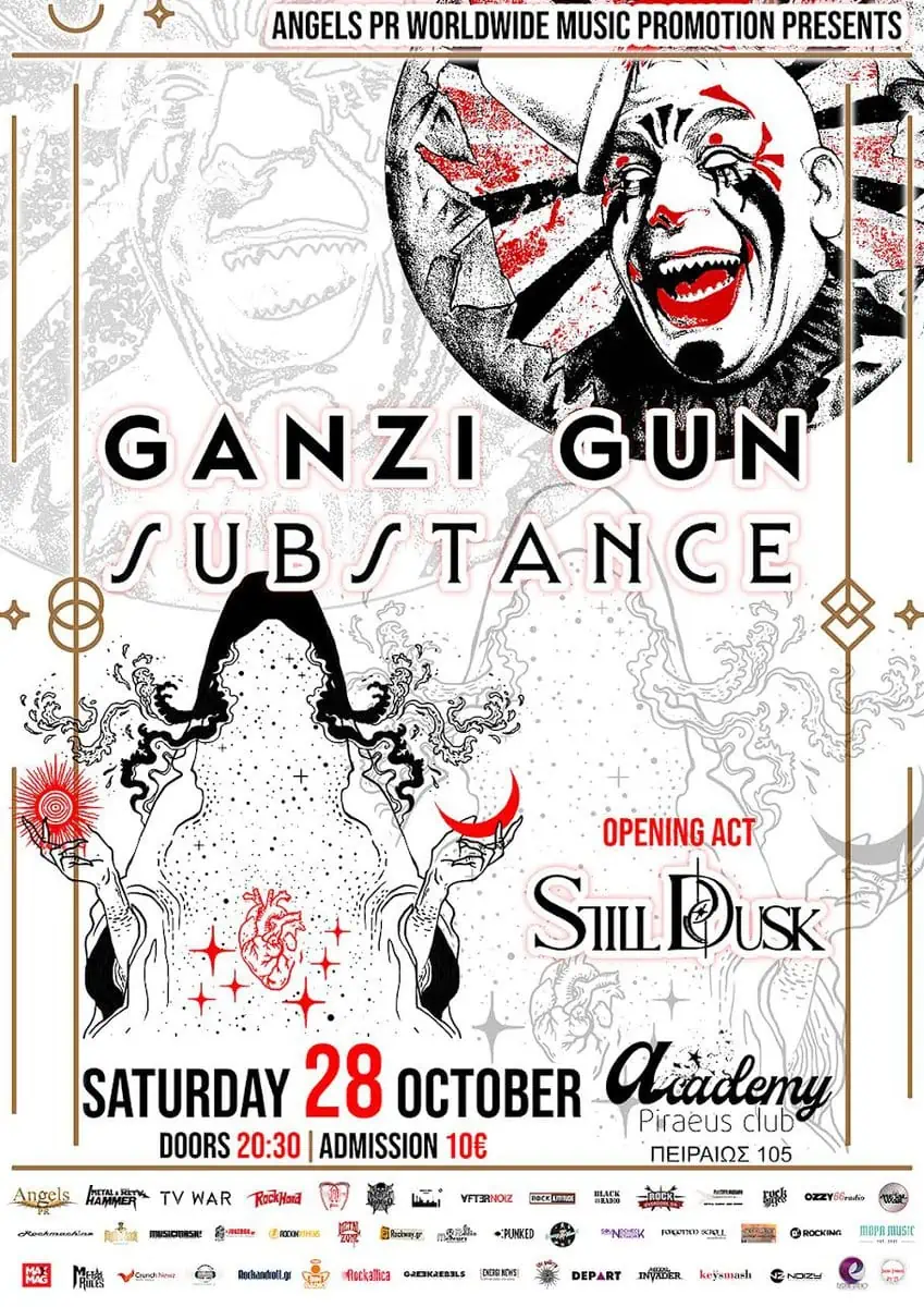 You are currently viewing GANZI GUN / SUBSTANCE / STILL DUSK live @ Piraeus Club Academy – Σάββατο 28 Οκτωβρίου