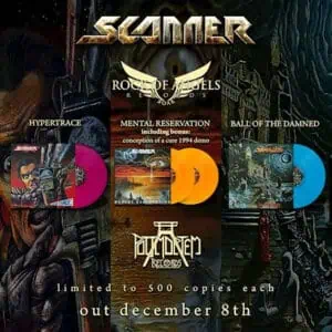 SCANNER – Τα “Hypertrace”, “Mental Reservation + bonus demo” και “Ball of the Damned” θα επανεκδοθούν σε βινύλιο στις 8 Δεκεμβρίου 2023!