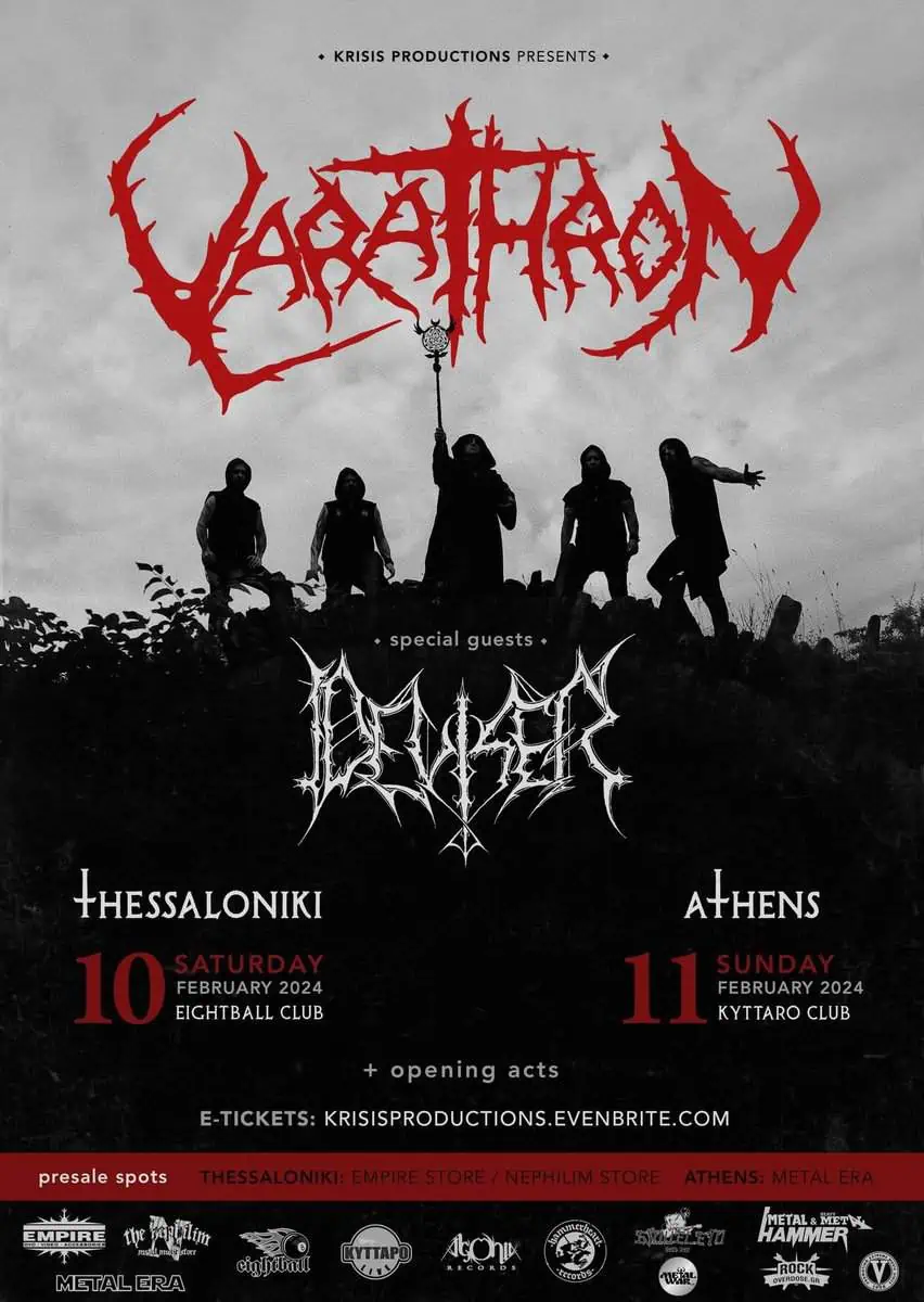 You are currently viewing VARATHRON/ DEVISER (special guest) + opening acts for two concerts in Athens and Thessaloniki in February 2024!!