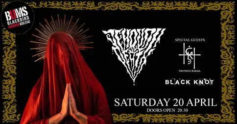 You are currently viewing JEHOVAH ON DEATH / GROTESCO KARMA / BLACK KNOT live @ Βums Blackbird – Σάββατο 20 Απριλίου